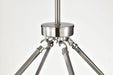 Chandelier Nuvo 60-8336 Gianna - 8 Light Chandelier - Brushed Nickel Finish - Clear Glass Nuvo