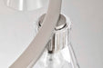 Chandelier Nuvo 60-8336 Gianna - 8 Light Chandelier - Brushed Nickel Finish - Clear Glass Nuvo