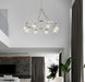 Chandelier Nuvo 60-8336 Gianna - 8 Light Chandelier - Brushed Nickel Finish - Clear Glass Nuvo