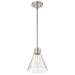 Mini Pendant Nuvo 60-8337 Gianna - Mini Pendant - Brushed Nickel Finish - Clear Glass Nuvo
