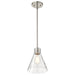 Mini Pendant Nuvo 60-8337 Gianna - Mini Pendant - Brushed Nickel Finish - Clear Glass Nuvo