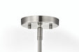Mini Pendant Nuvo 60-8337 Gianna - Mini Pendant - Brushed Nickel Finish - Clear Glass Nuvo