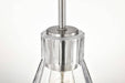 Mini Pendant Nuvo 60-8337 Gianna - Mini Pendant - Brushed Nickel Finish - Clear Glass Nuvo