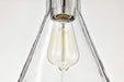 Mini Pendant Nuvo 60-8337 Gianna - Mini Pendant - Brushed Nickel Finish - Clear Glass Nuvo