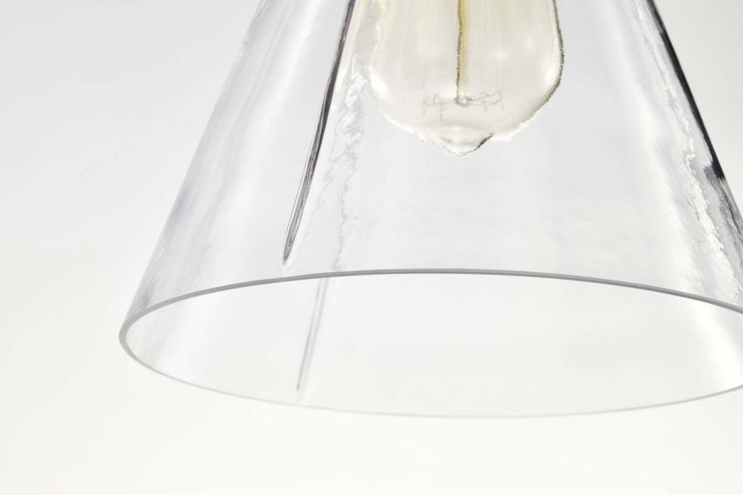 Mini Pendant Nuvo 60-8337 Gianna - Mini Pendant - Brushed Nickel Finish - Clear Glass Nuvo