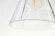 Mini Pendant Nuvo 60-8337 Gianna - Mini Pendant - Brushed Nickel Finish - Clear Glass Nuvo