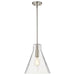 Pendant Nuvo 60-8338 Gianna - 1 Light Medium Pendant - Brushed Nickel Finish - Clear Glass Nuvo