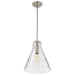 Pendant Nuvo 60-8338 Gianna - 1 Light Medium Pendant - Brushed Nickel Finish - Clear Glass Nuvo