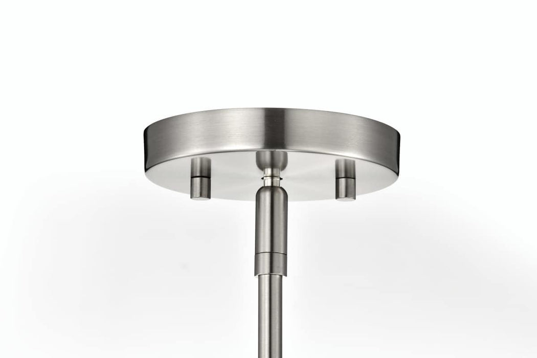 Pendant Nuvo 60-8338 Gianna - 1 Light Medium Pendant - Brushed Nickel Finish - Clear Glass Nuvo