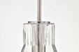 Pendant Nuvo 60-8338 Gianna - 1 Light Medium Pendant - Brushed Nickel Finish - Clear Glass Nuvo