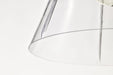 Pendant Nuvo 60-8338 Gianna - 1 Light Medium Pendant - Brushed Nickel Finish - Clear Glass Nuvo
