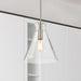 Pendant Nuvo 60-8338 Gianna - 1 Light Medium Pendant - Brushed Nickel Finish - Clear Glass Nuvo