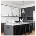 Pendant Nuvo 60-8338 Gianna - 1 Light Medium Pendant - Brushed Nickel Finish - Clear Glass Nuvo