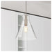 Pendant Nuvo 60-8338 Gianna - 1 Light Medium Pendant - Brushed Nickel Finish - Clear Glass Nuvo