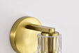 Vanity Nuvo 60-8341 Gianna - 1 Light Vanity - Vintage Brass Finish - Clear Glass Nuvo