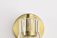 Vanity Nuvo 60-8341 Gianna - 1 Light Vanity - Vintage Brass Finish - Clear Glass Nuvo
