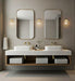 Vanity Nuvo 60-8341 Gianna - 1 Light Vanity - Vintage Brass Finish - Clear Glass Nuvo
