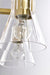 Vanity Nuvo 60-8342 Gianna - 2 Light Vanity - Vintage Brass Finish - Clear Glass Nuvo