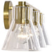 Vanity Nuvo 60-8343 Gianna - 3 Light Vanity - Vintage Brass Finish - Clear Glass Nuvo