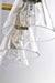 Vanity Nuvo 60-8343 Gianna - 3 Light Vanity - Vintage Brass Finish - Clear Glass Nuvo