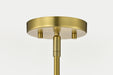 Chandelier Nuvo 60-8345 Gianna - 6 Light Chandelier - Vintage Brass Finish - Clear Glass Nuvo