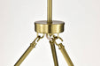 Chandelier Nuvo 60-8345 Gianna - 6 Light Chandelier - Vintage Brass Finish - Clear Glass Nuvo