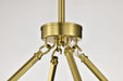 Chandelier Nuvo 60-8346 Gianna - 8 Light Chandelier - Vintage Brass Finish - Clear Glass Nuvo