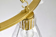 Chandelier Nuvo 60-8346 Gianna - 8 Light Chandelier - Vintage Brass Finish - Clear Glass Nuvo