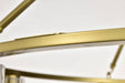 Chandelier Nuvo 60-8346 Gianna - 8 Light Chandelier - Vintage Brass Finish - Clear Glass Nuvo