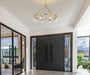 Chandelier Nuvo 60-8346 Gianna - 8 Light Chandelier - Vintage Brass Finish - Clear Glass Nuvo