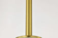 Mini Pendant Nuvo 60-8347 Gianna - Mini Pendant - Vintage Brass Finish - Clear Glass Nuvo