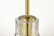 Mini Pendant Nuvo 60-8347 Gianna - Mini Pendant - Vintage Brass Finish - Clear Glass Nuvo