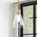 Mini Pendant Nuvo 60-8347 Gianna - Mini Pendant - Vintage Brass Finish - Clear Glass Nuvo