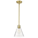 Mini Pendant Nuvo 60-8347 Gianna - Mini Pendant - Vintage Brass Finish - Clear Glass Nuvo