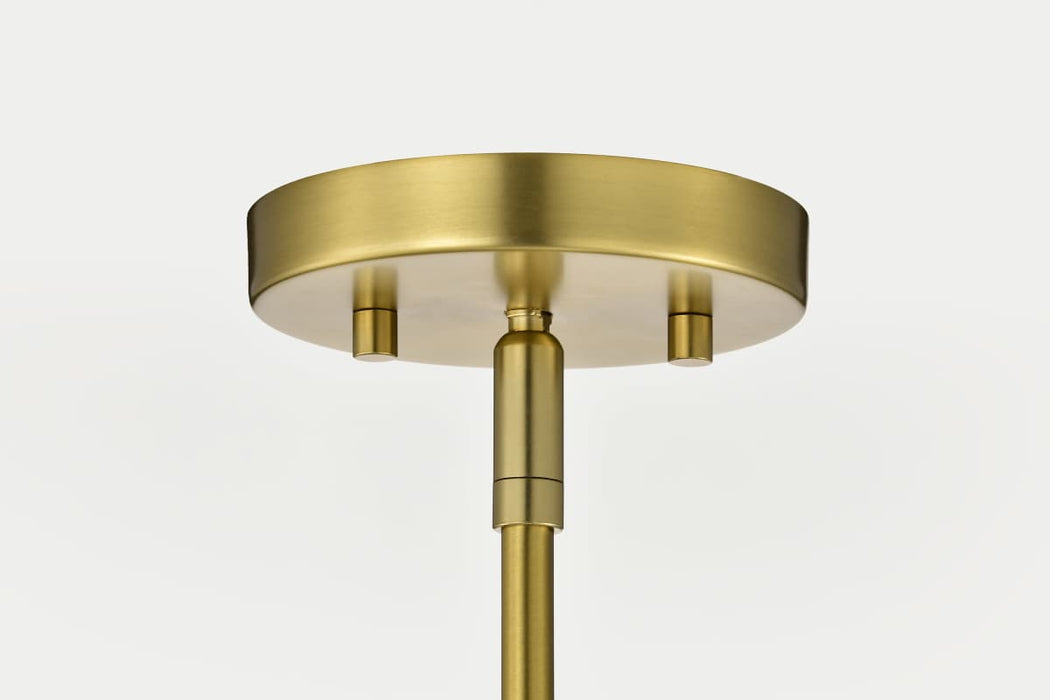 Pendant Nuvo 60-8348 Gianna - 1 Light Medium Pendant - Vintage Brass Finish - Clear Glass Nuvo