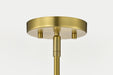 Pendant Nuvo 60-8348 Gianna - 1 Light Medium Pendant - Vintage Brass Finish - Clear Glass Nuvo
