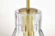 Pendant Nuvo 60-8348 Gianna - 1 Light Medium Pendant - Vintage Brass Finish - Clear Glass Nuvo