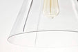 Pendant Nuvo 60-8348 Gianna - 1 Light Medium Pendant - Vintage Brass Finish - Clear Glass Nuvo