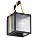 Wall Lantern Nuvo 60-8501 Holden - Small Outdoor Lantern - Gold and Black Finish - Clear Glass Nuvo