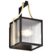 Wall Lantern Nuvo 60-8501 Holden - Small Outdoor Lantern - Gold and Black Finish - Clear Glass Nuvo