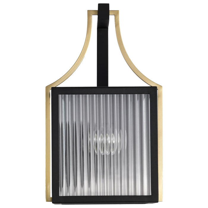 Wall Lantern Nuvo 60-8501 Holden - Small Outdoor Lantern - Gold and Black Finish - Clear Glass Nuvo