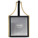 Wall Lantern Nuvo 60-8501 Holden - Small Outdoor Lantern - Gold and Black Finish - Clear Glass Nuvo
