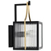 Wall Lantern Nuvo 60-8501 Holden - Small Outdoor Lantern - Gold and Black Finish - Clear Glass Nuvo