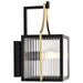 Wall Lantern Nuvo 60-8501 Holden - Small Outdoor Lantern - Gold and Black Finish - Clear Glass Nuvo