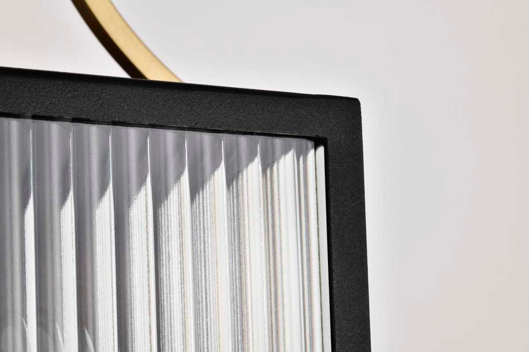 Wall Lantern Nuvo 60-8501 Holden - Small Outdoor Lantern - Gold and Black Finish - Clear Glass Nuvo