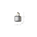 Wall Lantern Nuvo 60-8501 Holden - Small Outdoor Lantern - Gold and Black Finish - Clear Glass Nuvo