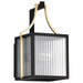 Wall Lantern Nuvo 60-8501 Holden - Small Outdoor Lantern - Gold and Black Finish - Clear Glass Nuvo