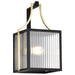 Wall Lantern Nuvo 60-8502 Holden - Medium Outdoor Lantern - Gold and Black Finish - Clear Glass Nuvo