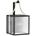 Wall Lantern Nuvo 60-8502 Holden - Medium Outdoor Lantern - Gold and Black Finish - Clear Glass Nuvo