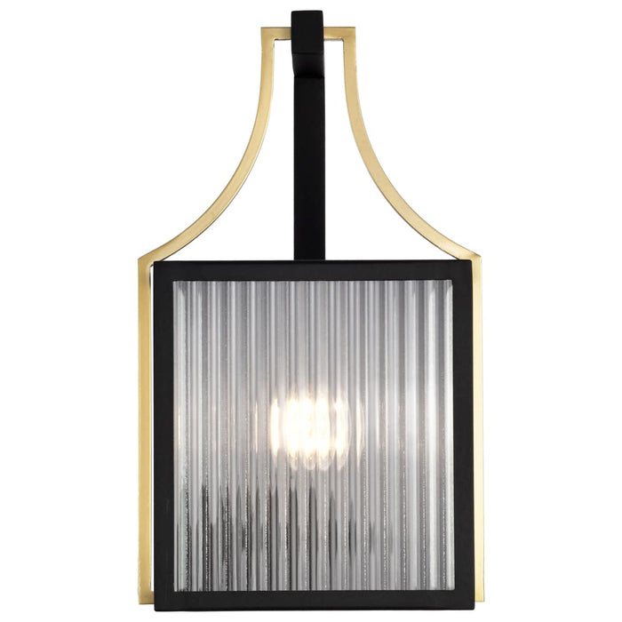 Wall Lantern Nuvo 60-8502 Holden - Medium Outdoor Lantern - Gold and Black Finish - Clear Glass Nuvo